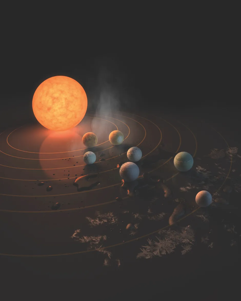 By studying their atmospheres, we can confirm if some of the planets surrounding the TRAPPIST-1 star have the right conditions for liquid water to exist.