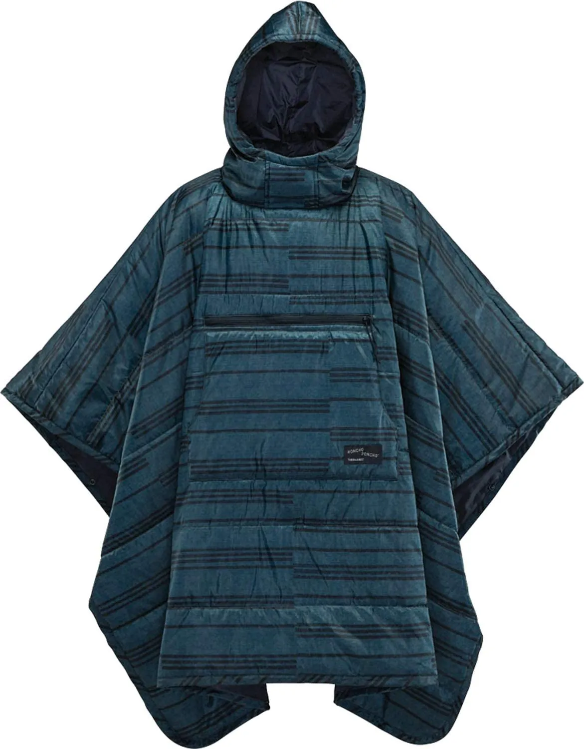 Patterned outdoor poncho