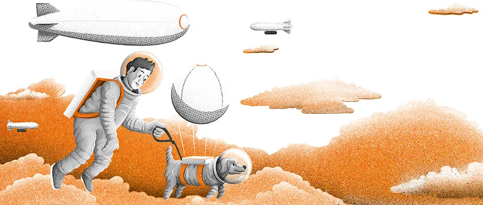 Could we live on airships in the atmosphere of Venus? © Dan Bright