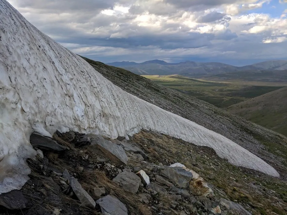 Climate change causing Mongolian 'eternal ice' melt (An ice patch nearing complete melt in northern Mongolia’s Ulaan Taiga Special Protected Area in 2018 © William Taylor/Colorado University)