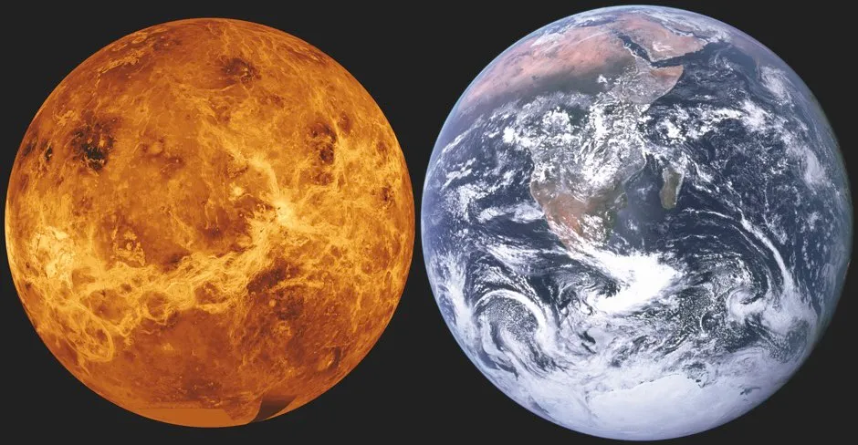 Earth and Venus are extremely similar in size, giving them the moniker of the ‘twin planets’ © NASA