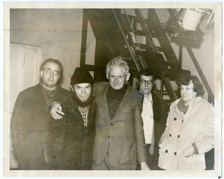 Peter van de Kamp (centre) and staff at Sproul Observatory © Friends Historical Library of Swarthmore College