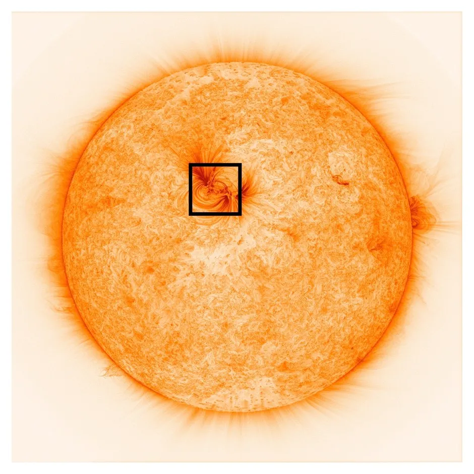 Stunning image of the Sun sheds light on its complex atmosphere (British researchers have revealed the highest-ever resolution images of the Sun and its atmosphere © University of Central Lancashire)