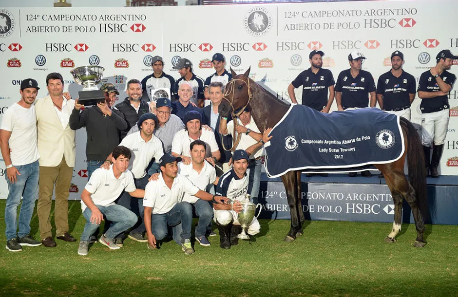 One of the cloned Cuartetera ponies (right) after winning the 124th Argentina Polo Open Final © Getty Images