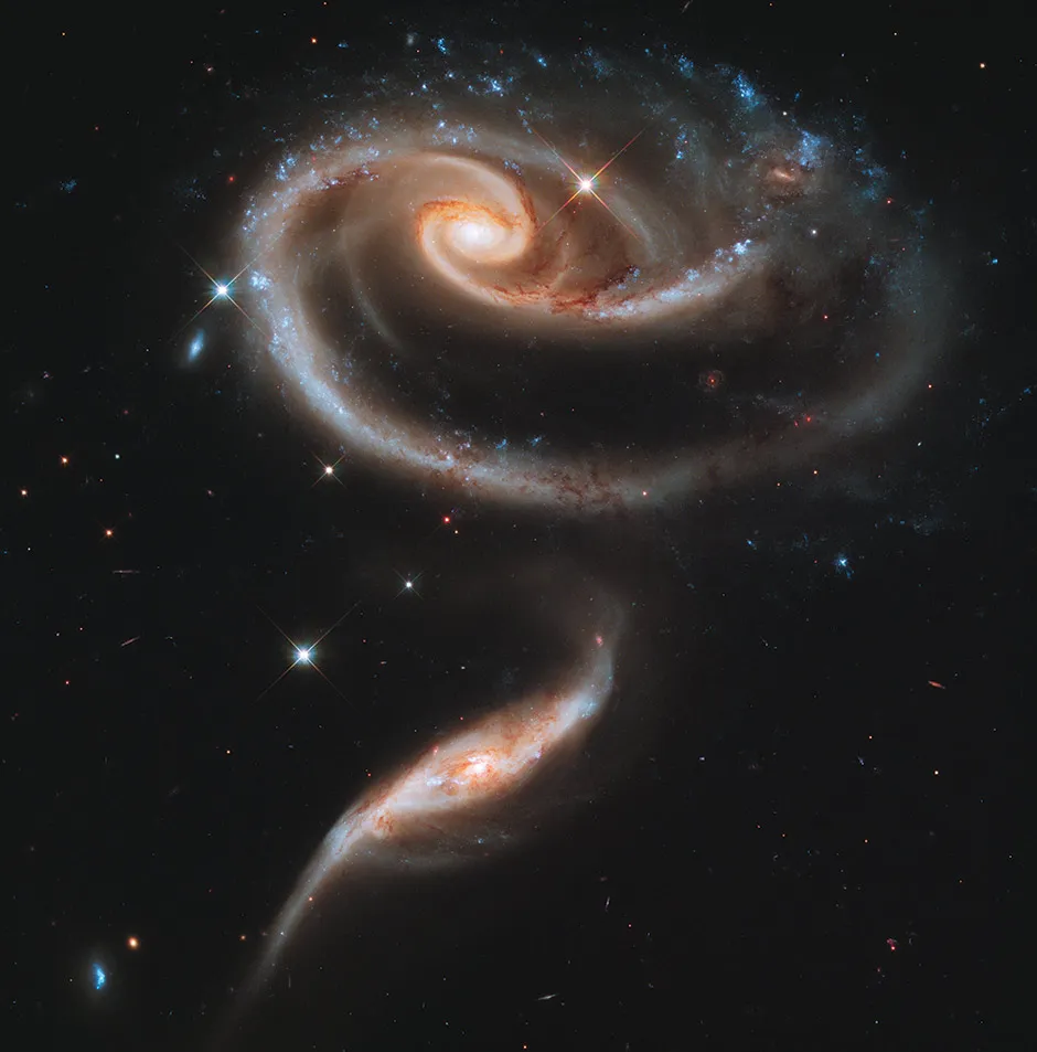 When galaxies collide © NASA/Hubble Space Telescope Heritage Team