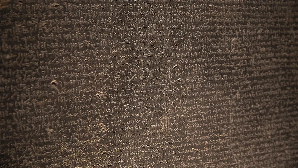 The Rosetta Stone in close up © Getty Images