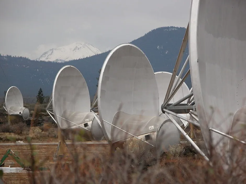 Part of the Allen Telescope Array, used by the search for extraterrestrial intelligence (SETI) © Getty Images