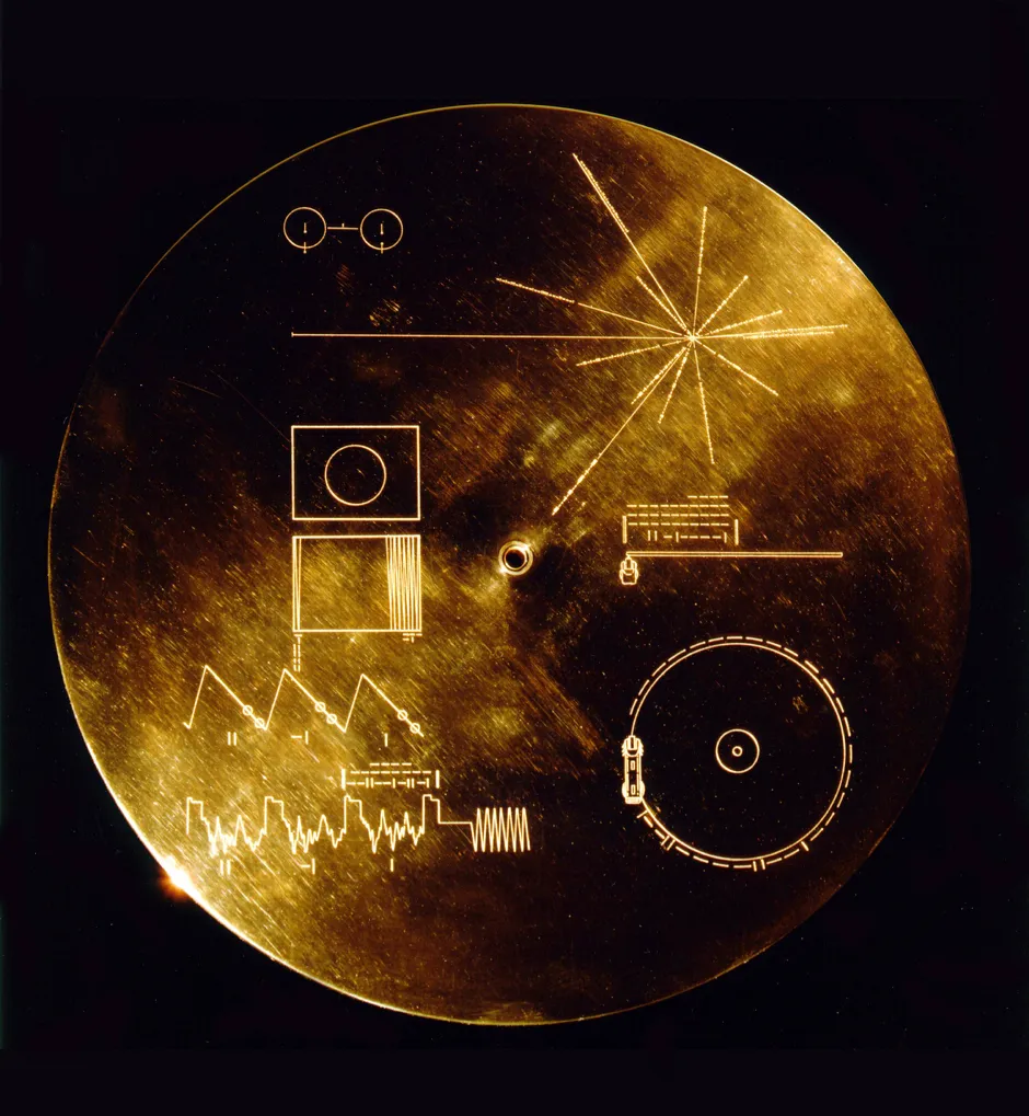 The cover of the Voyager Golden Record © NASA/JPL-Caltech
