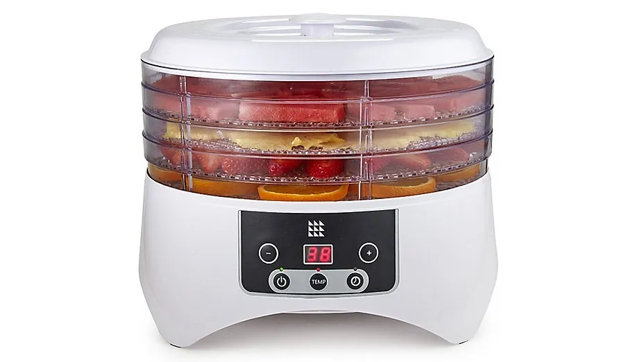 Food dehydrator on a white background.