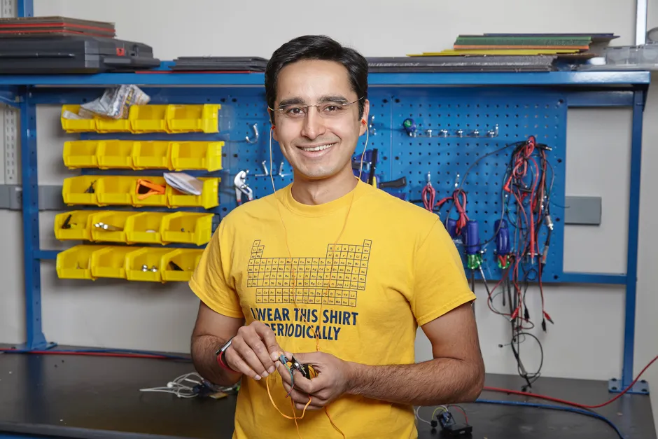 Georgia Tech Assistant Professor M Saad Bhamla led the research team developing the hearing aid © Craig Bromley