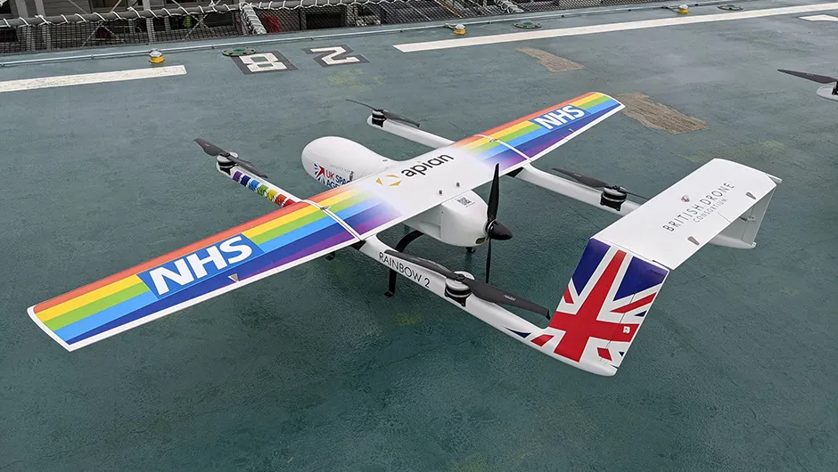 Drones to carry COVID-19 samples between hospitals © Annalisa Russell-Smith/PA
