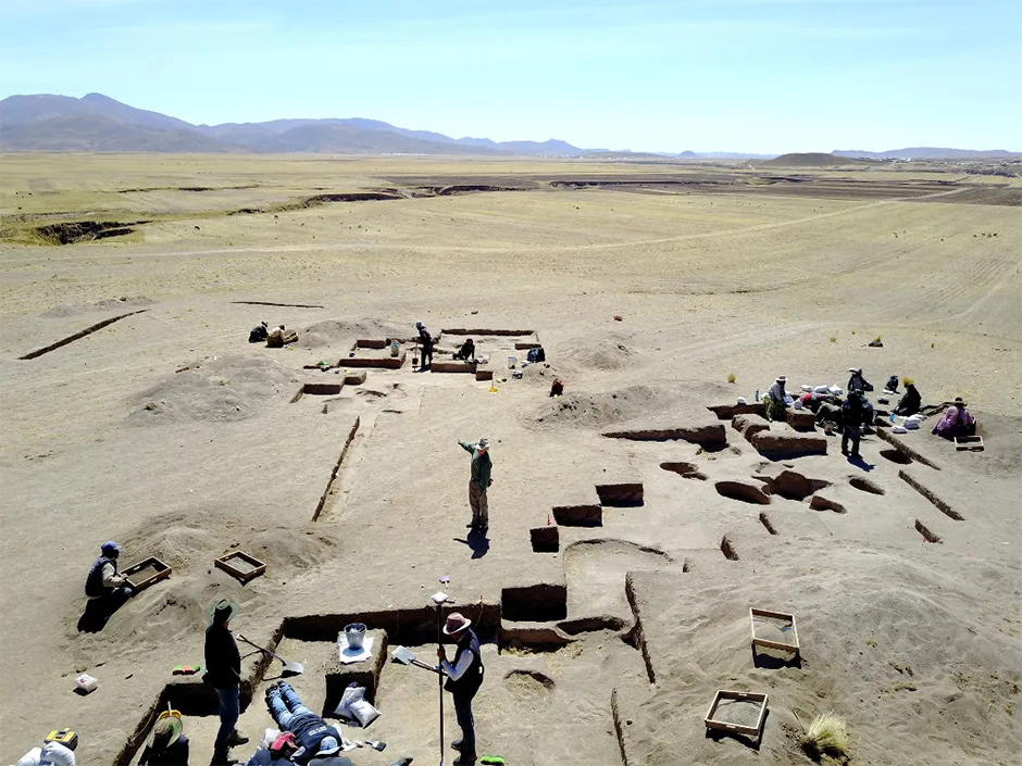 Excavations at Wilamaya Patjxa site in Peru © Randall Haas/University of California