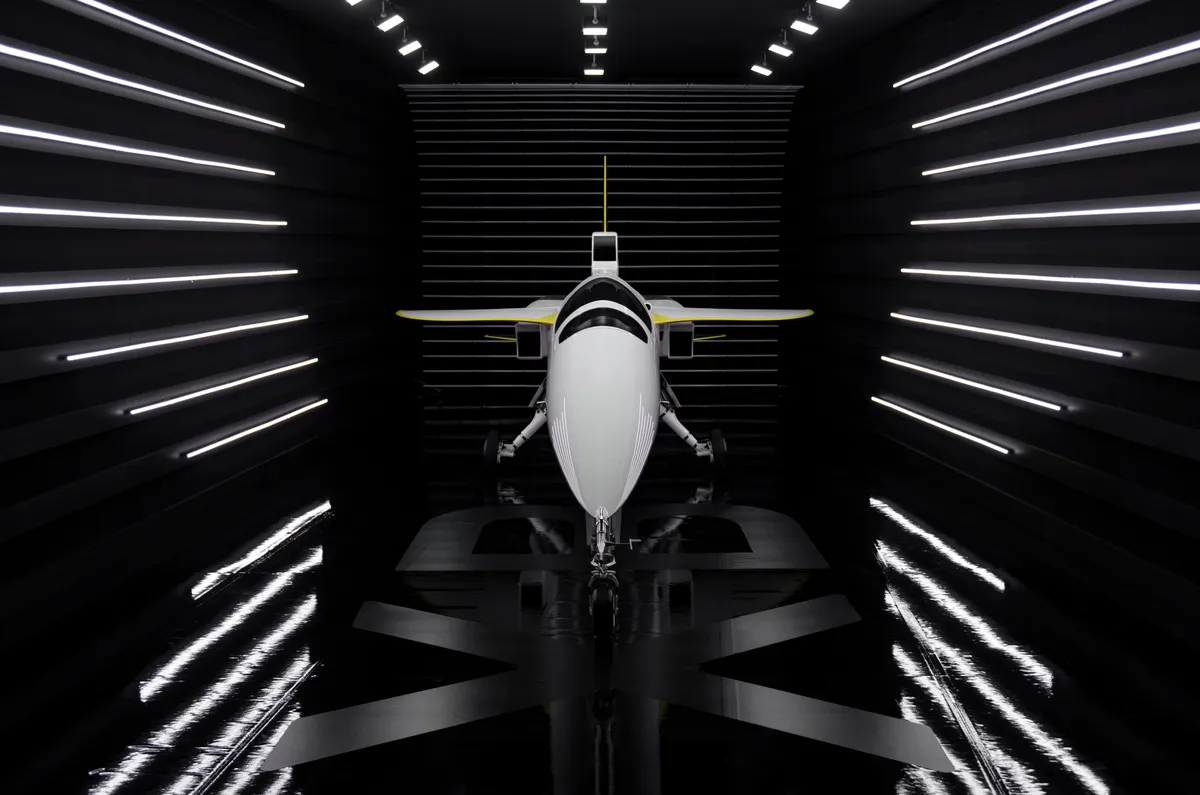 The carbon-composite airframe maintains its strength and rigidity, even under the high temperatures and stresses of supersonic flight © Boom Supersonic