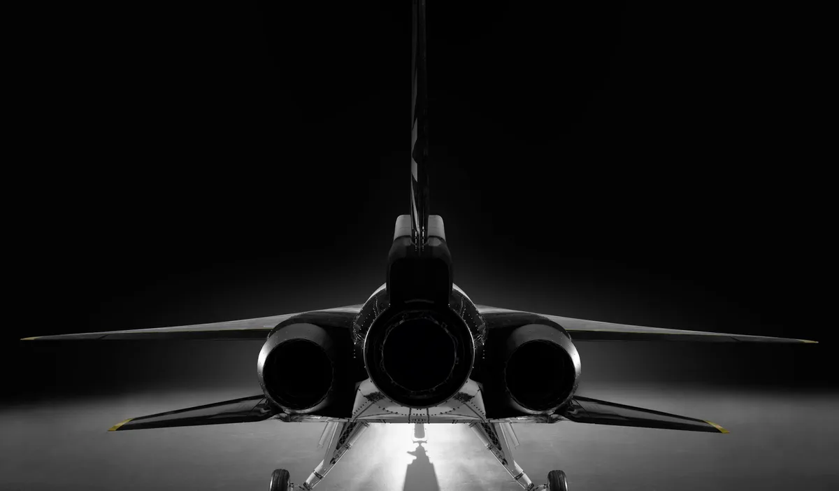 XB-1 is fitted with three J85-15 engines, designed by General Electric, which will provide more than 50,000 newtons of thrust, allowing the plane to fly at breakthrough supersonic speeds © Boom Supersonic