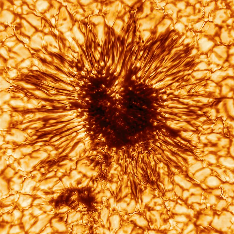 The incredible image of the sunspot © NSO/AURA/NSF