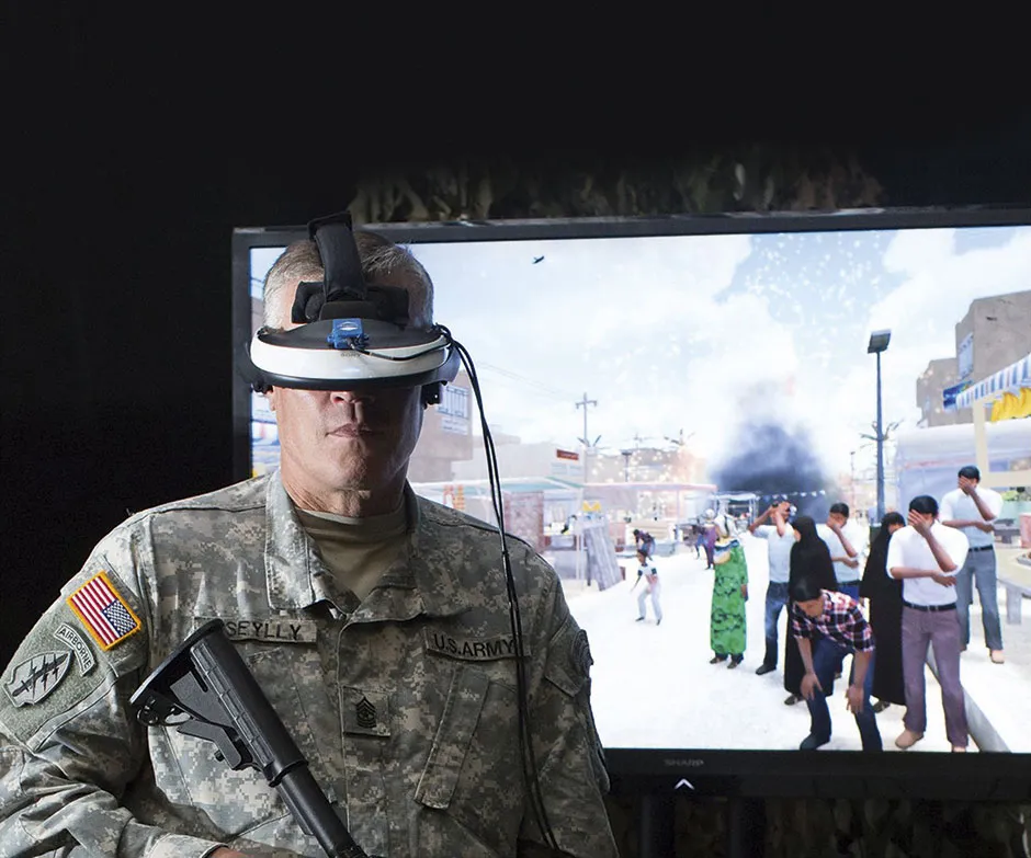 The Bravemind VR package has been specifically developed to treat US soldiers suffering with PTSD after serving in Afghanistan © Bravemind