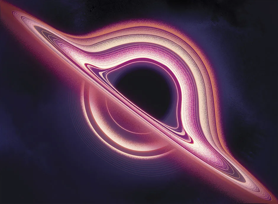 Illustration of a black hole © Sam Chivers