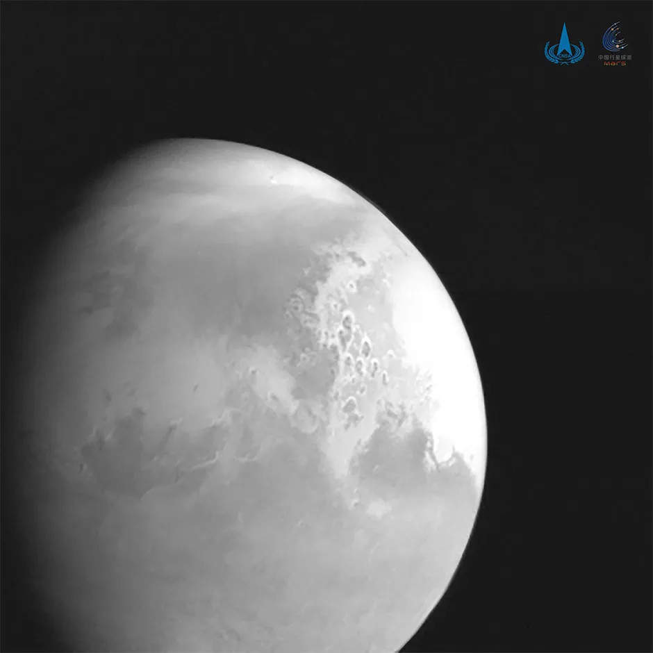 Image of Mars taken by China’s Tianwen-1 © CNSA/PA