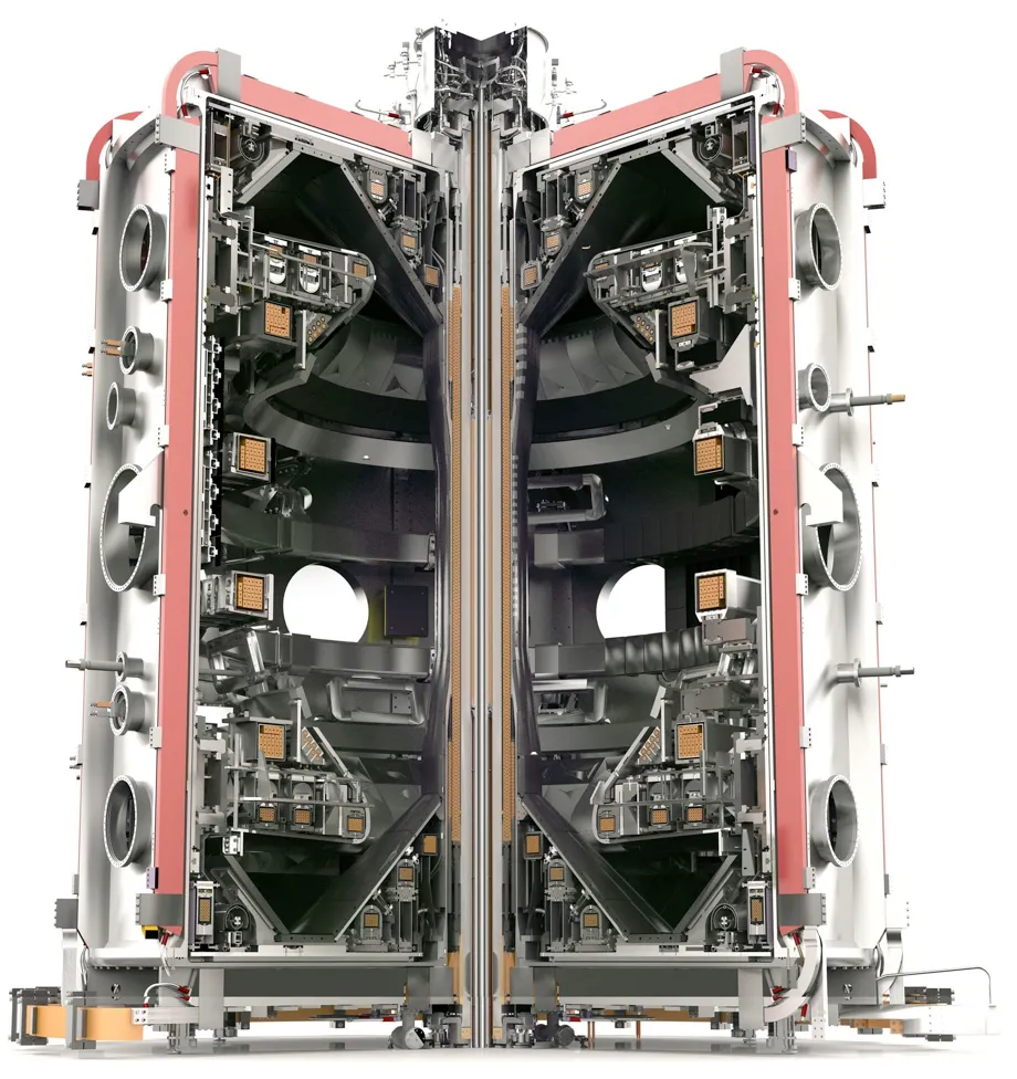 A cutaway illustration of the MAST Upgrade © UK Atomic Energy Authority