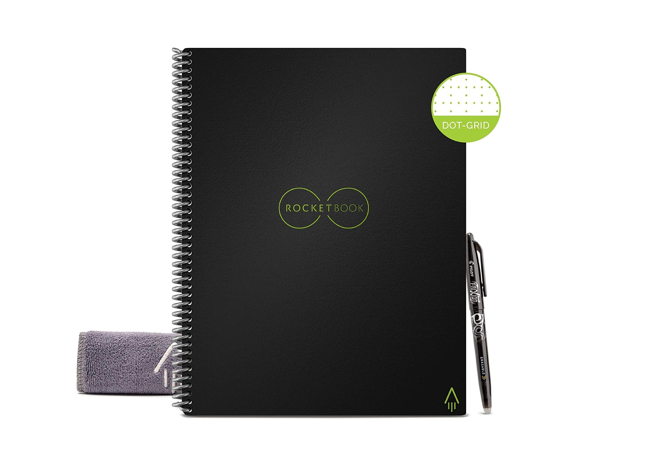 Rocketbook Core Smart Reusable Notebook on white background