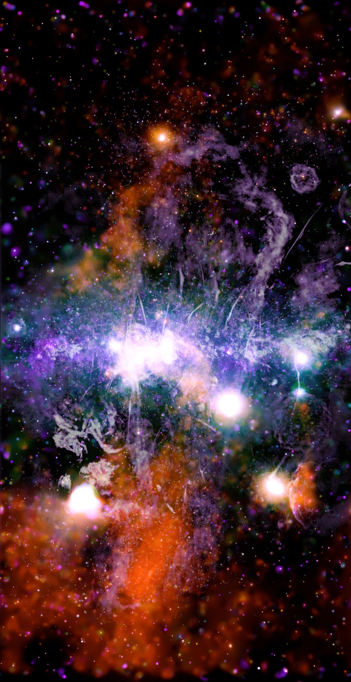 NASA reveals breathaking photo of the Milky Way’s violent but mysterious core © X-ray: NASA/CXC/UMass/Q.D. Wang; Radio: NRF/SARAO/MeerKAT