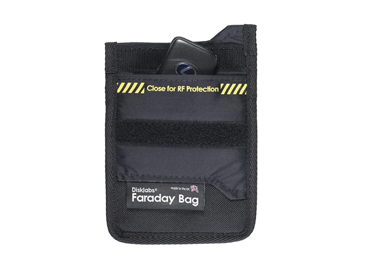 Disklabs Key Shield (KS1) Faraday Bag on white background