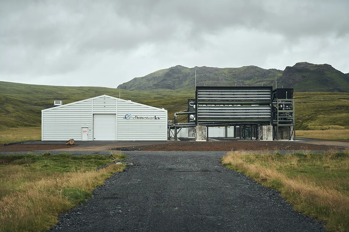 A view of the Orca plant in Iceland. Photo by Climeworks