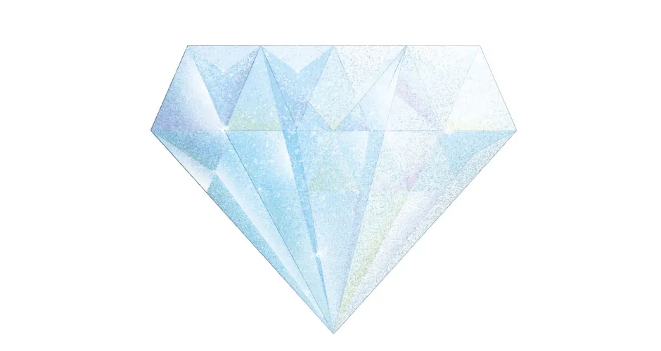 Illustration of a diamond © Dan Bright