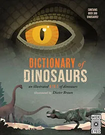 Dictionary of dinosaurs book cover