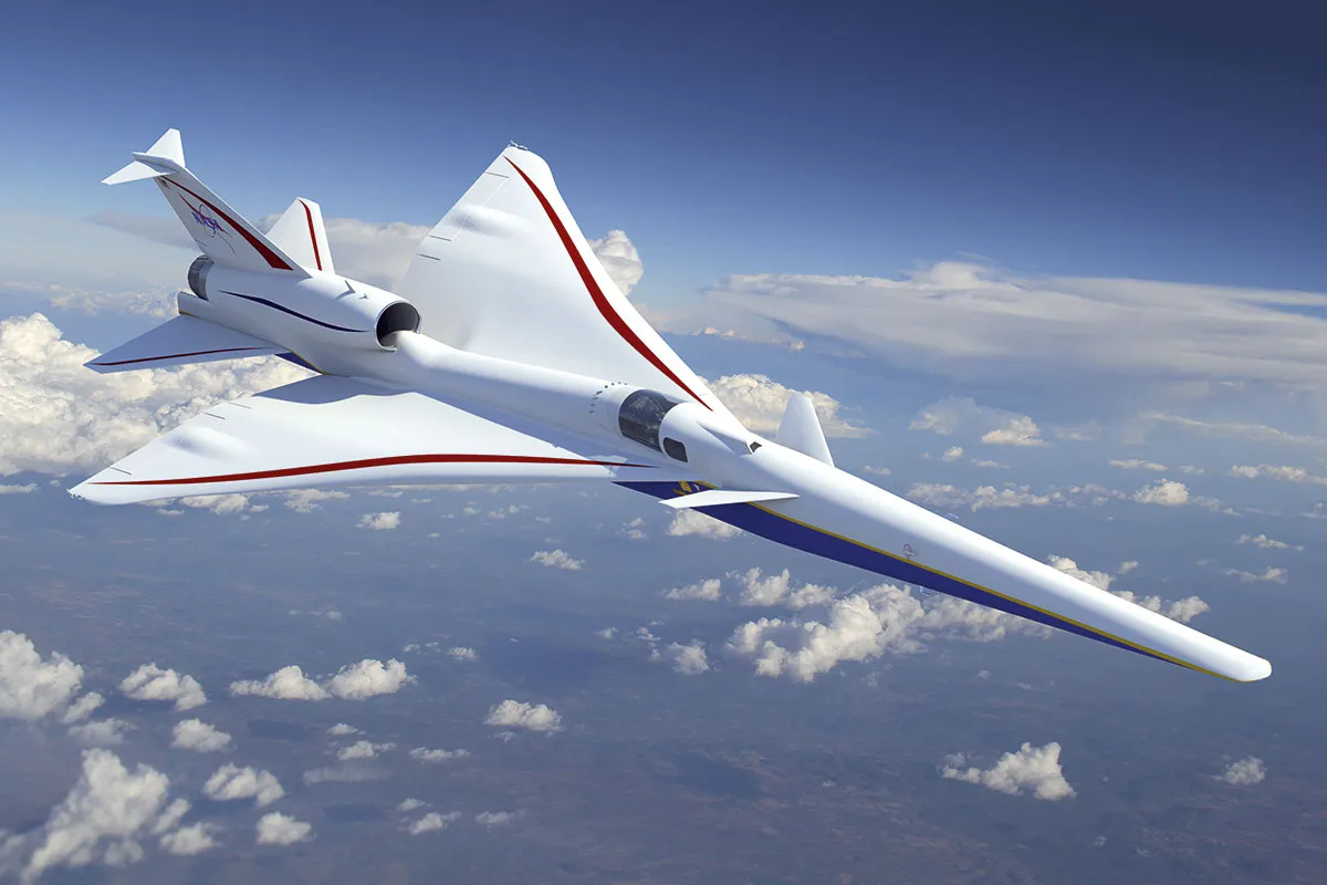Illustration of how the completed X-59 might look © Lockheed Martin