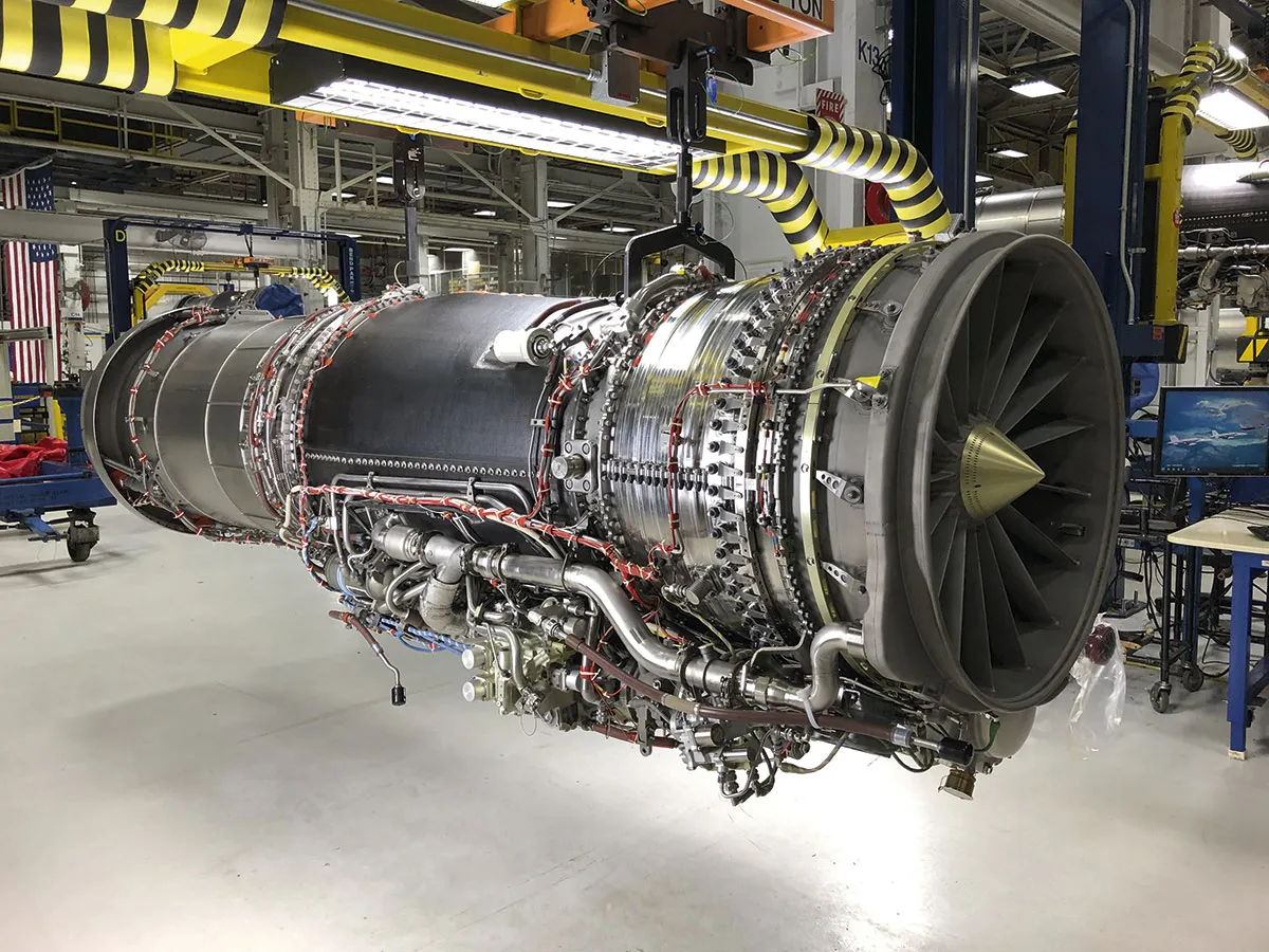 The aircraft's engine © GE Aviation