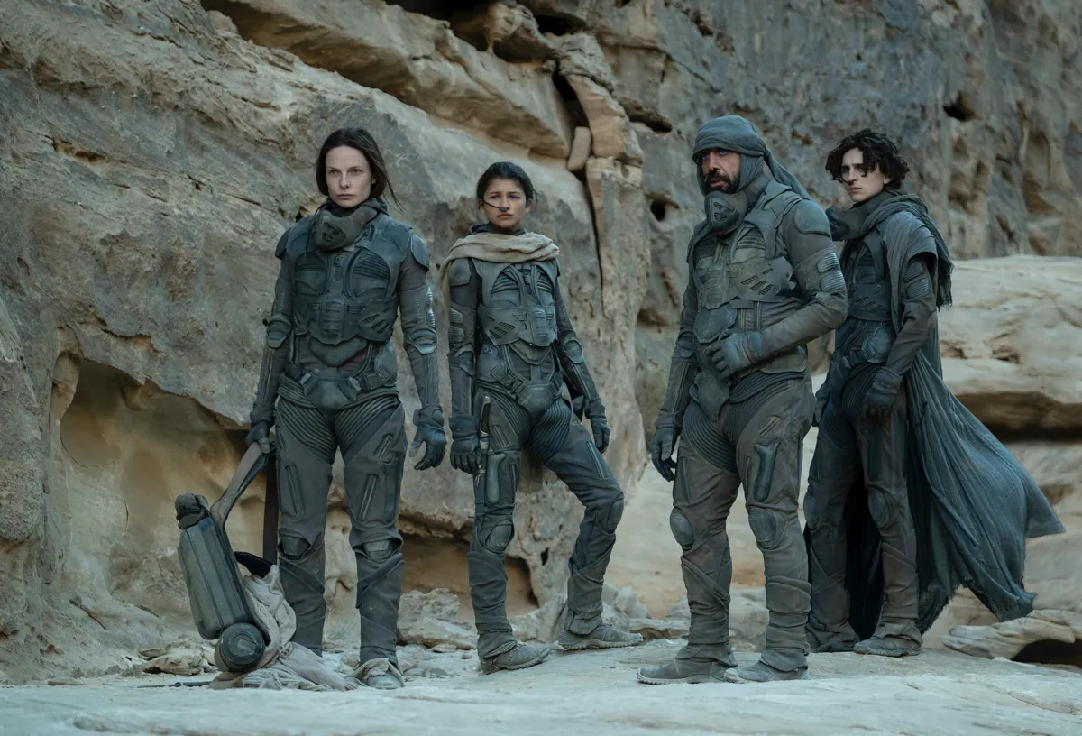 In Dune, humans wear Stillsuits that filter and purify water produced by the body so that it can be drunk © Warner Brothers