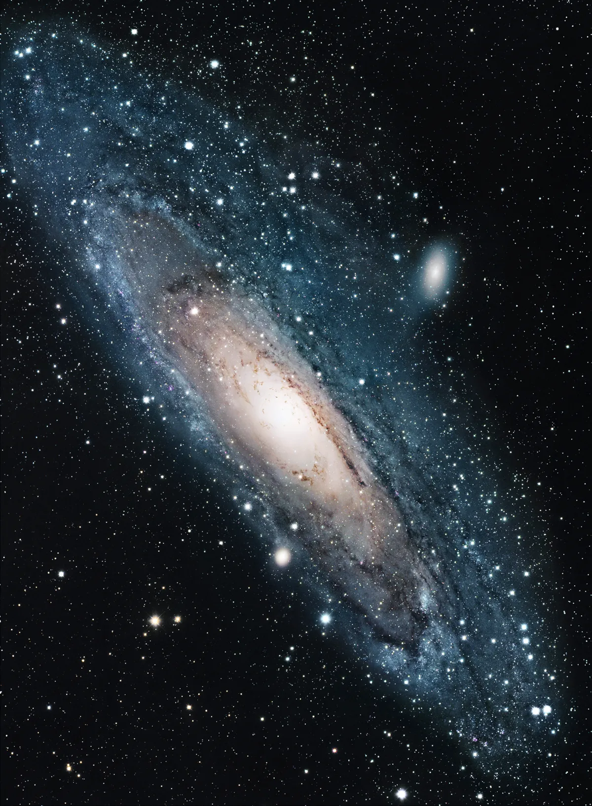 Prof Chris Lintott says that in about five billion years time our own galaxy will collide with our neighbour, Andromeda (pictured) © Robert Gendler