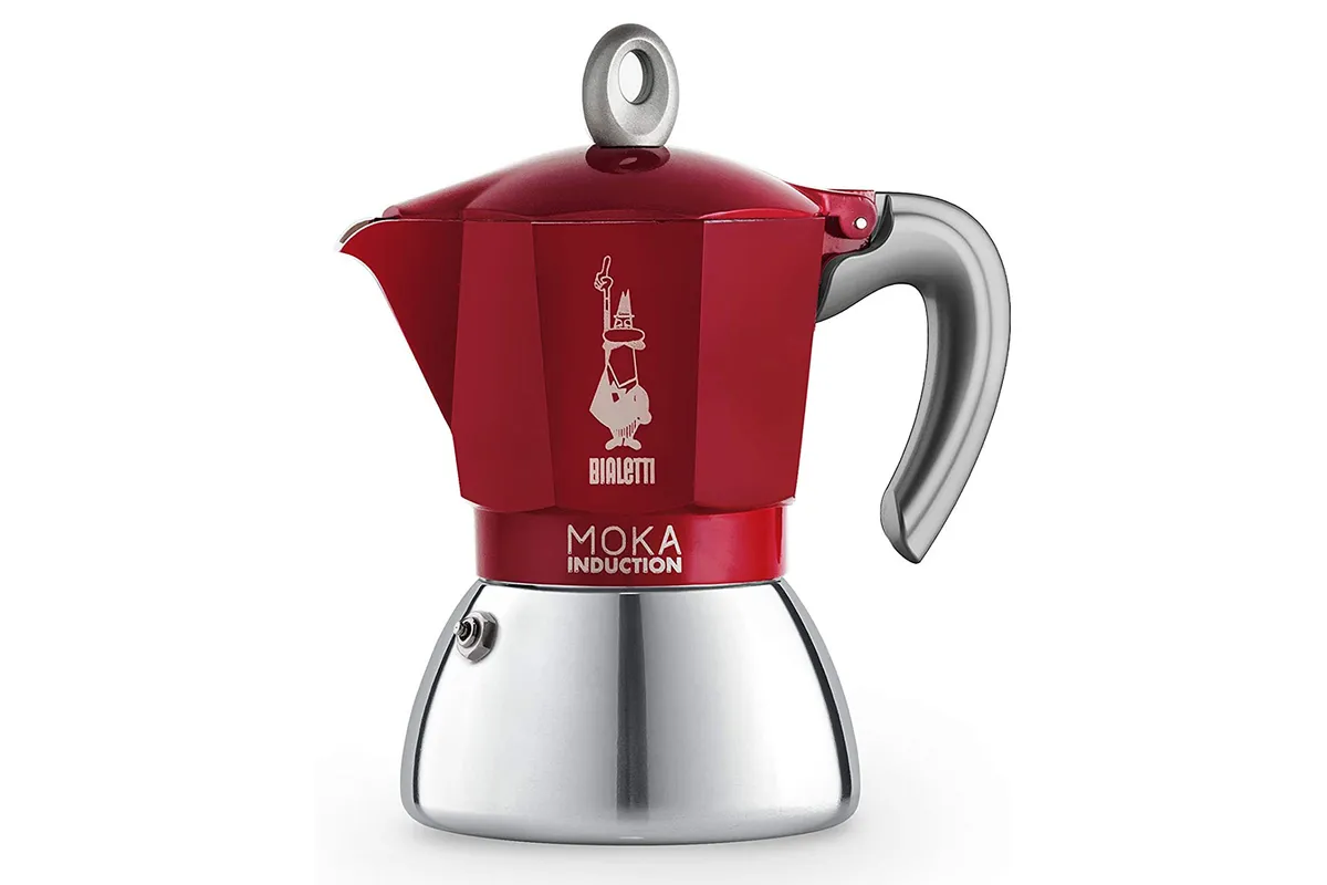 Red Moka Coffee Maker