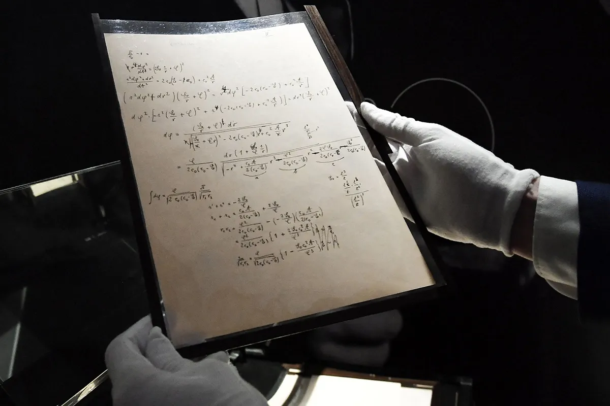 theory of general relativity draft paper Albert Einstein