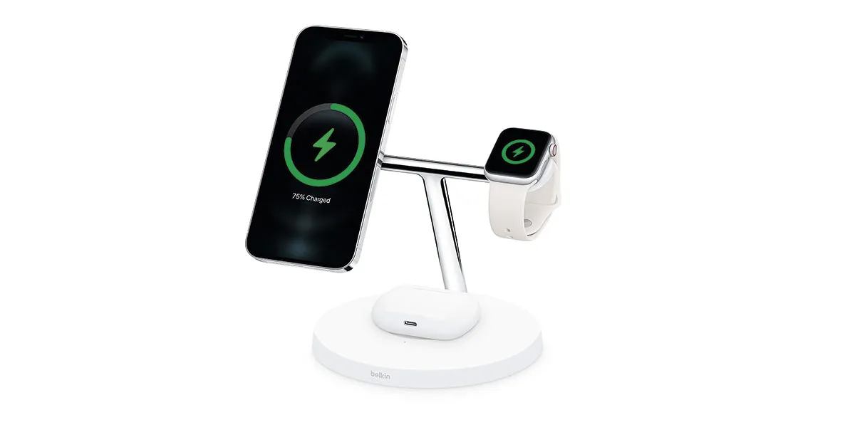 Belkin BOOSTCHARGE PRO 3-in-1 Wireless Charger with MagSafe