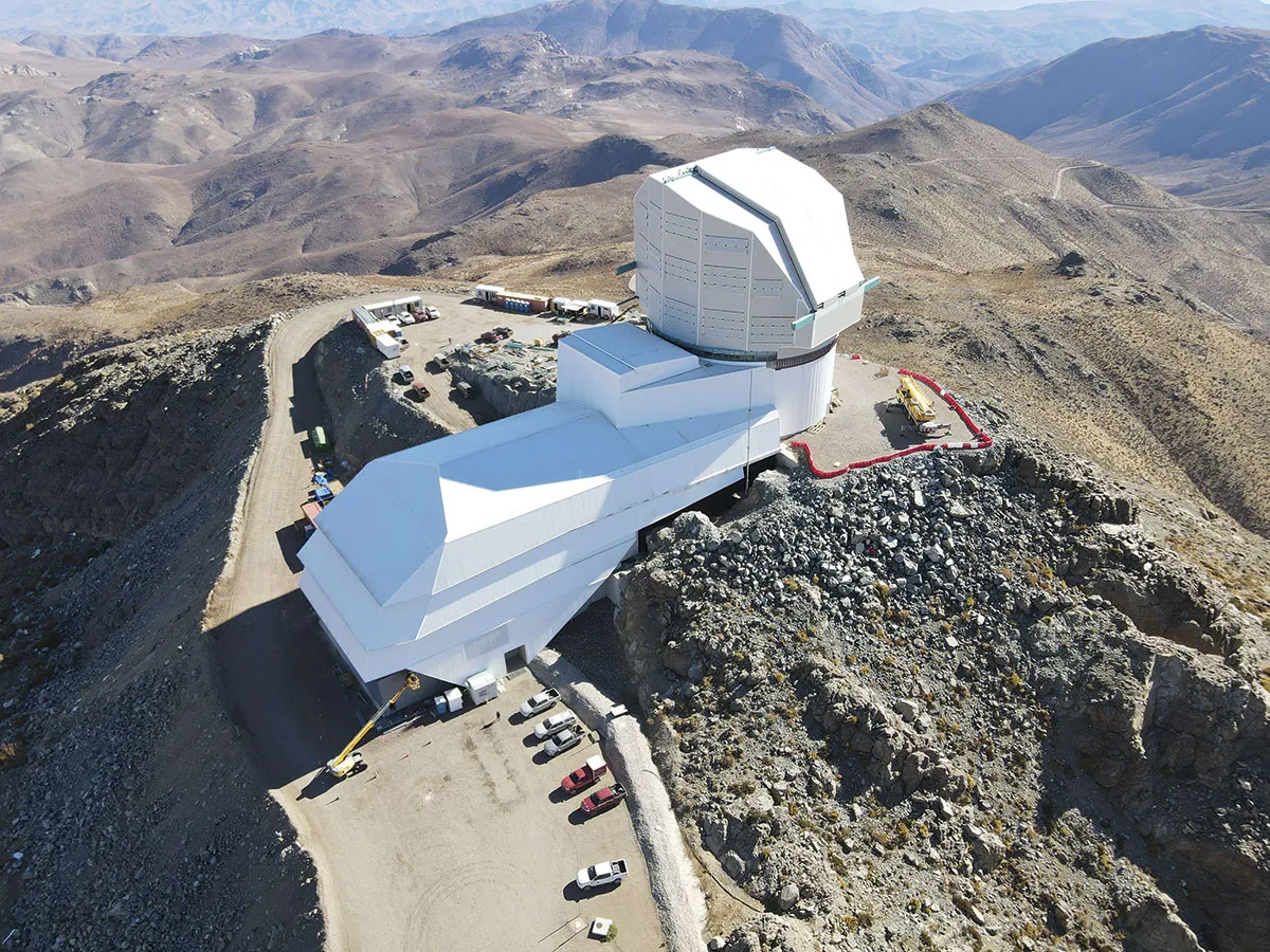 View from above of the Vera Rubin Observatory © Rubin Obs/NSF/AURA