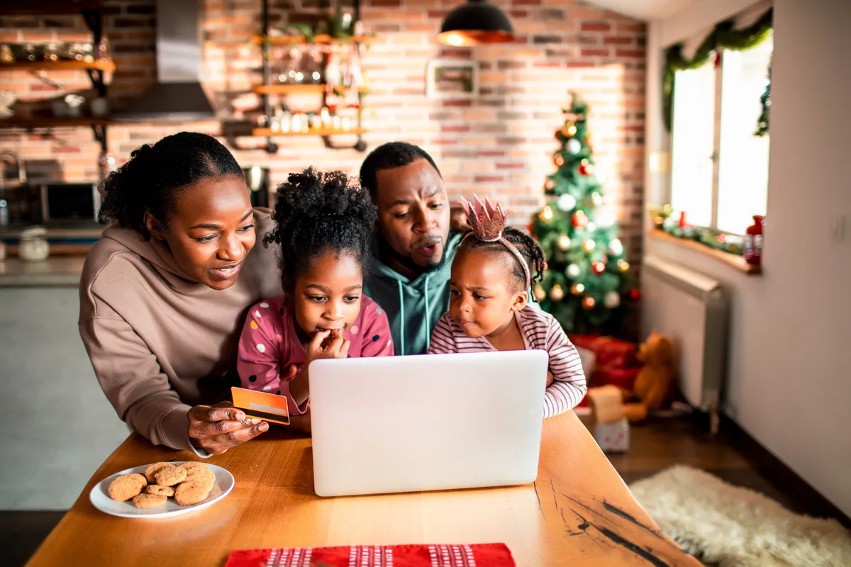 Video calling is a simple, environmentally friendly way of getting in touch with friends and family over Christmas © Getty Images