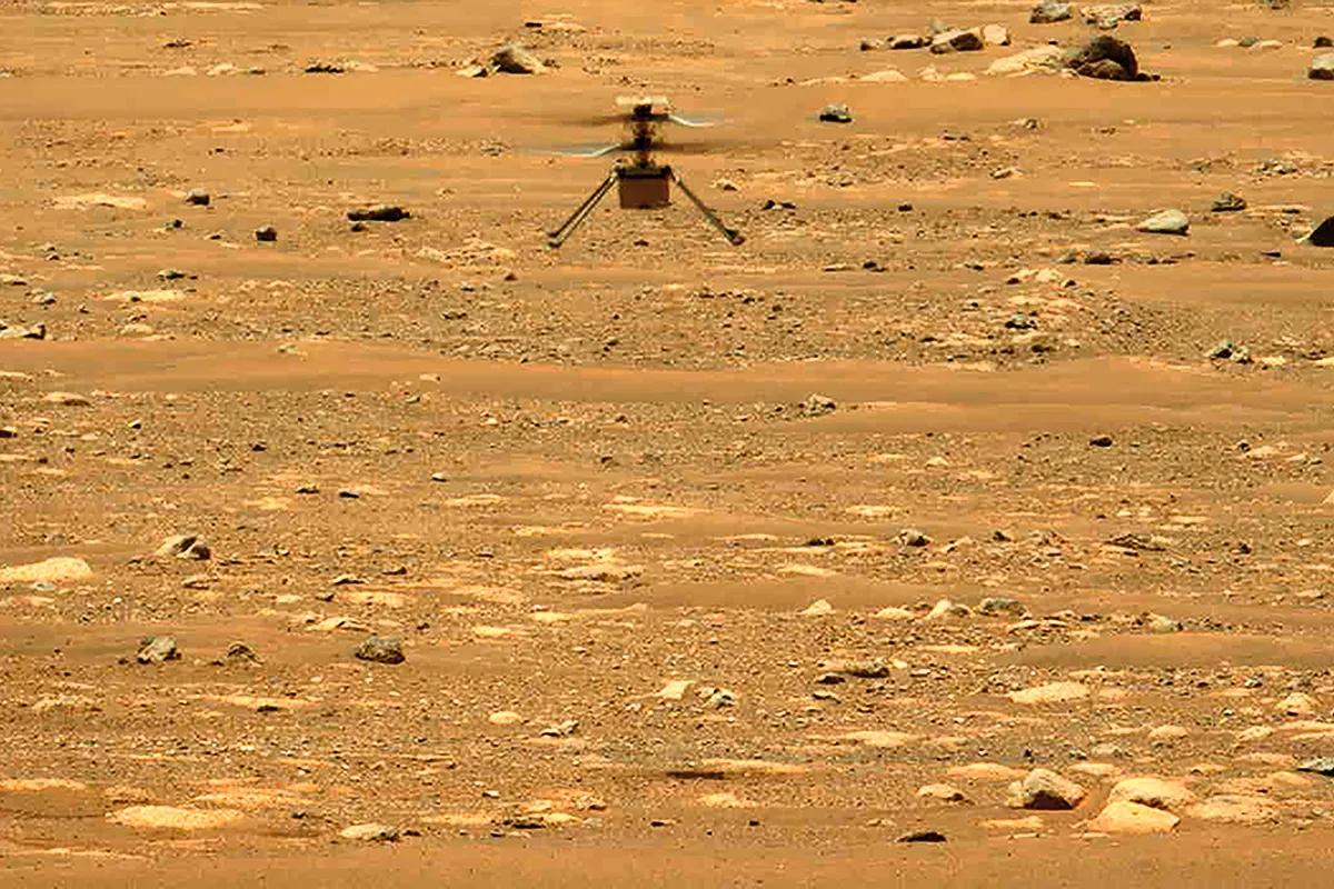 Mars Persverance Helicopter first flight on Mars