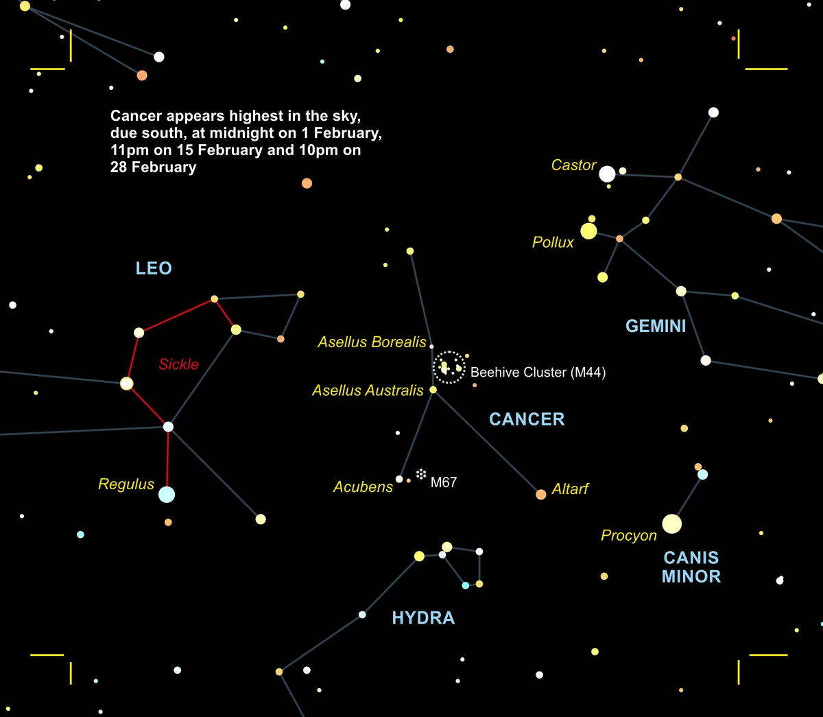 How to see the constellation Cancer the Crab
