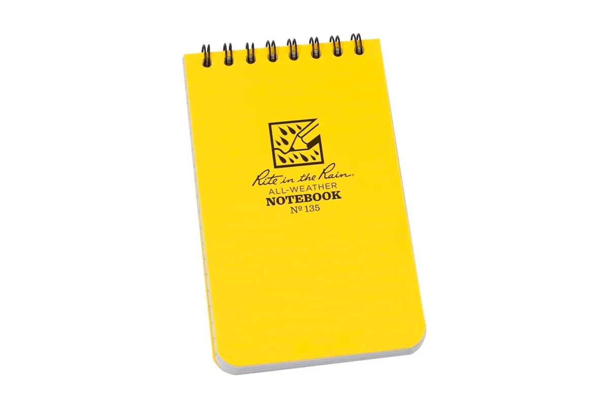 The Rite in the Rain All Weather notebook is one of the best hiking accessories