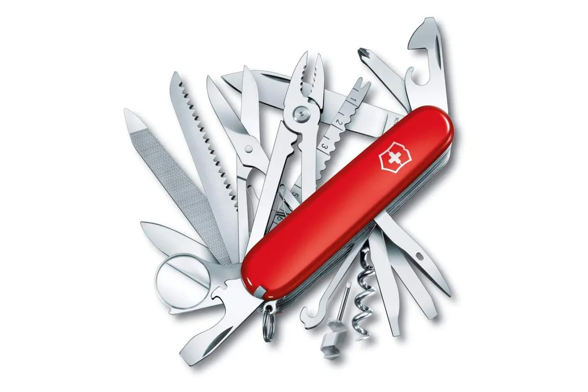 The 33 function Swiss Army Knife is absolutely one of the best hiking gadgets