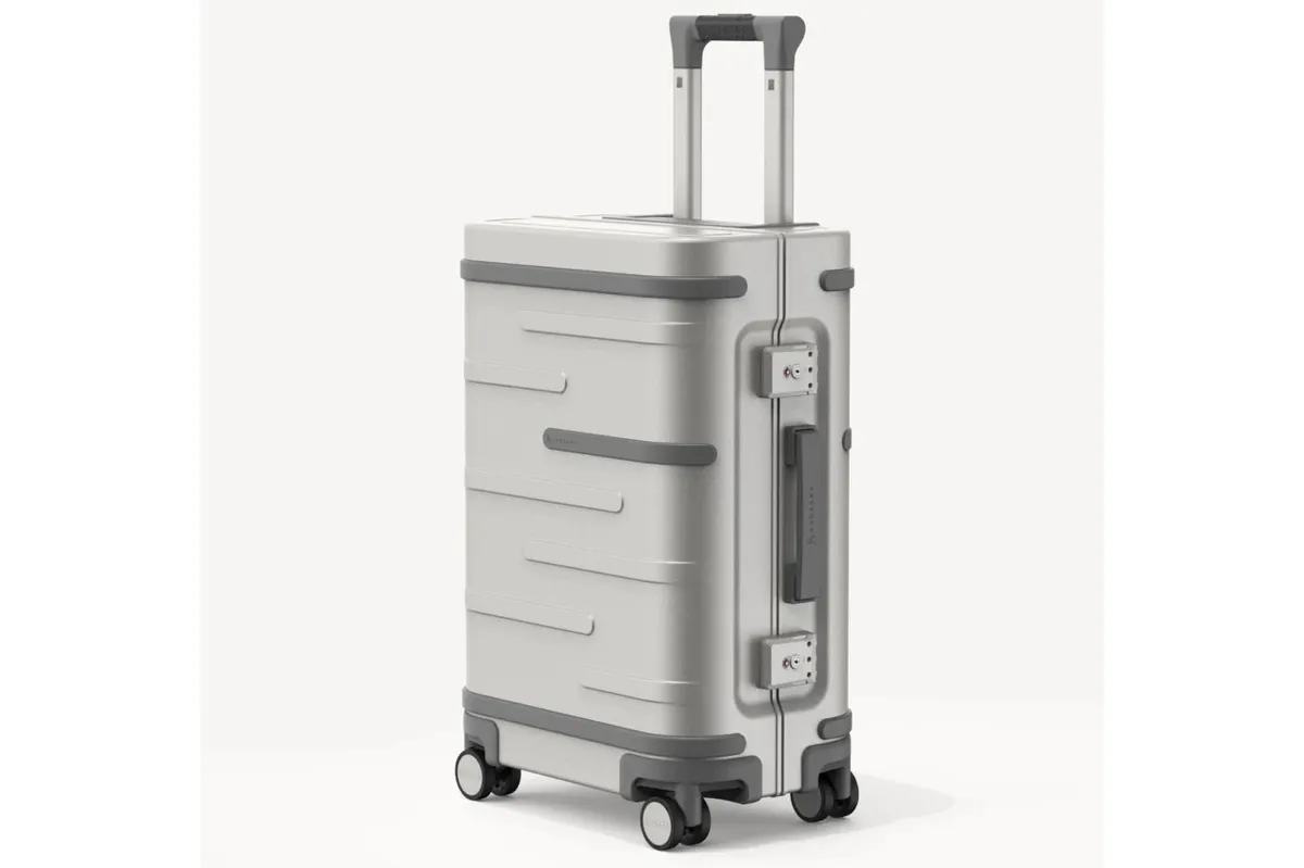 Samsara Luggage Tag Smart Aluminum Silver Suitcase