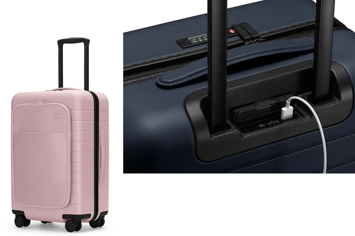 The Bigger Carry-On Suitcases with pockets