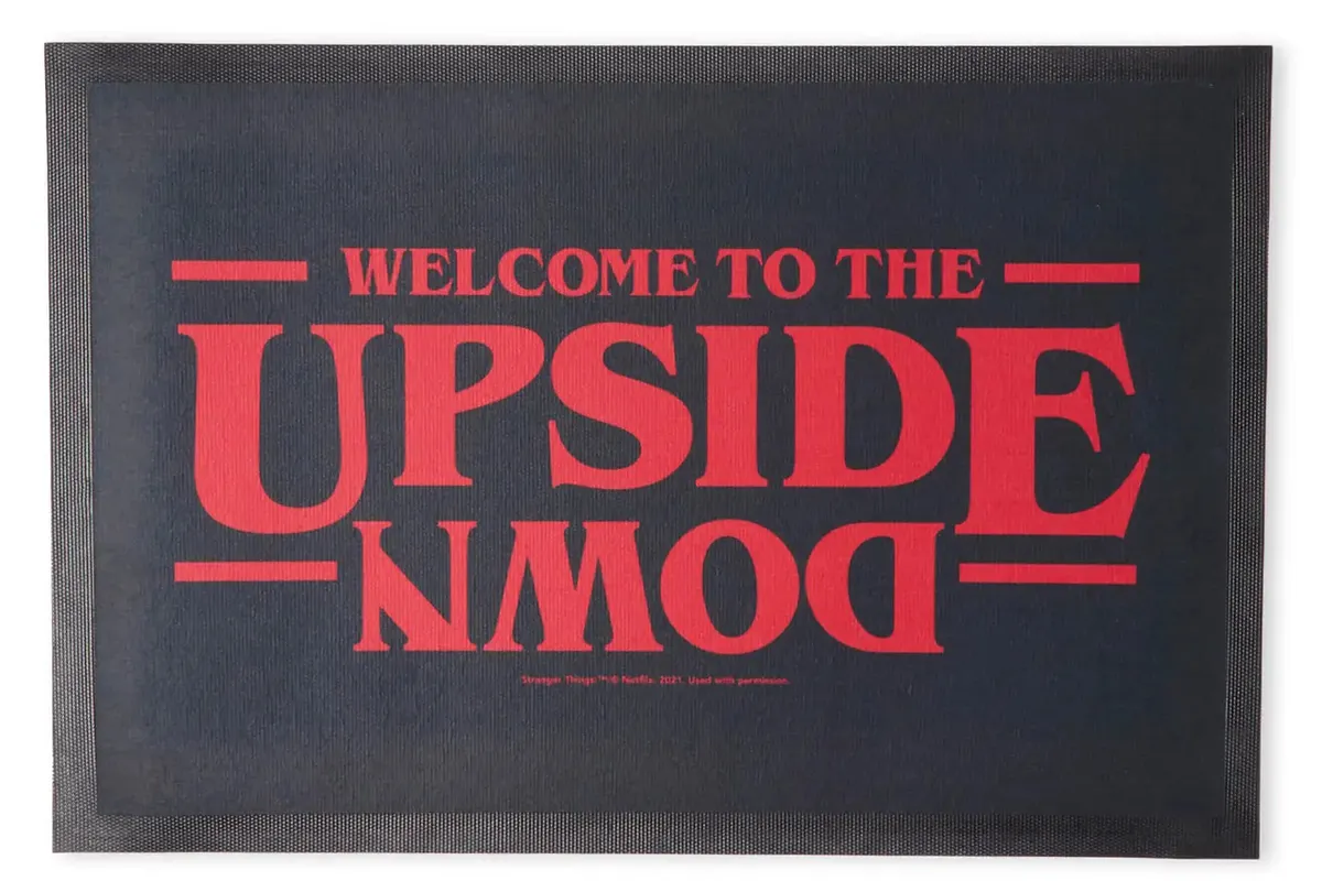 Welcome To The Upside Down entrance mat