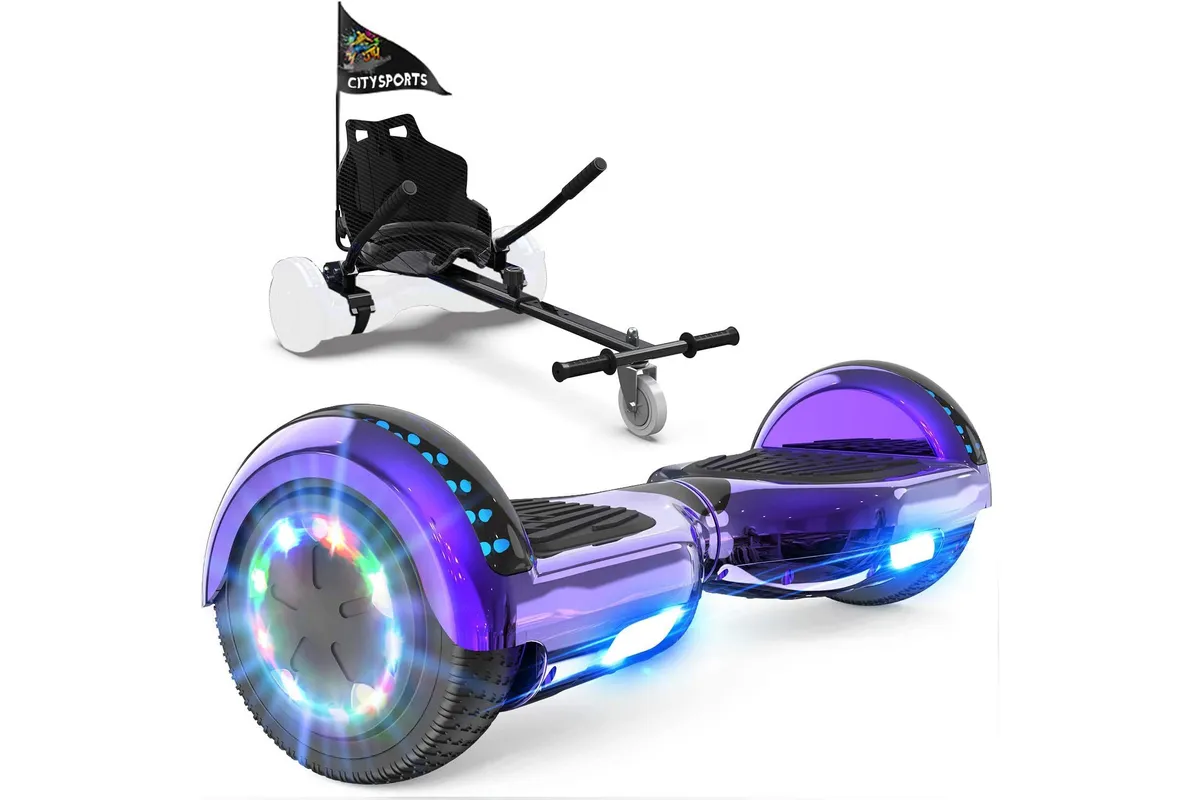 GeekMe Hoverboard & Go Kart on a white background