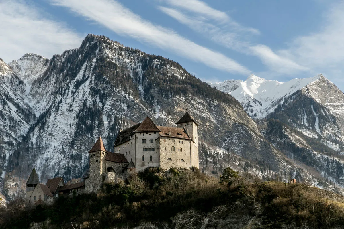 Gutenberg Castle in Balzers, Liechtenstein.