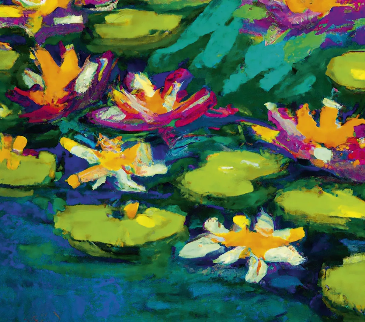 Not quite Monet’s water lilies, but close enough to make the intention clear © Shutterstock