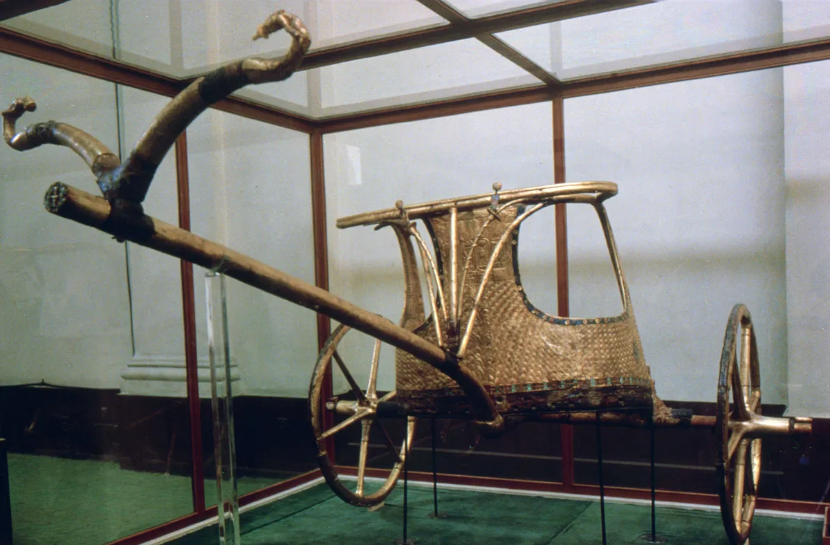 Chariot from the tomb of Tutankhamun