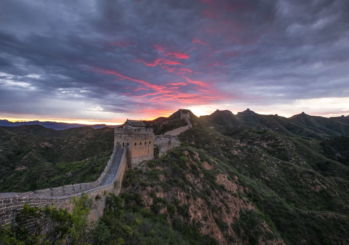 The Jinshanling Great Wall in Luanping County, China